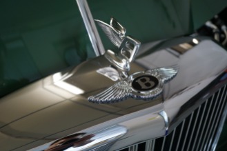 The iconic Bentley badge